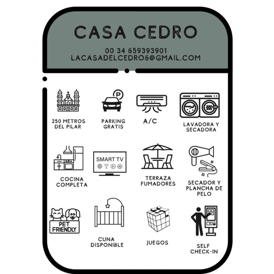 Casa Cedrohistoria Y Confort Con Parking Gratuito Zaragoza Exterior foto